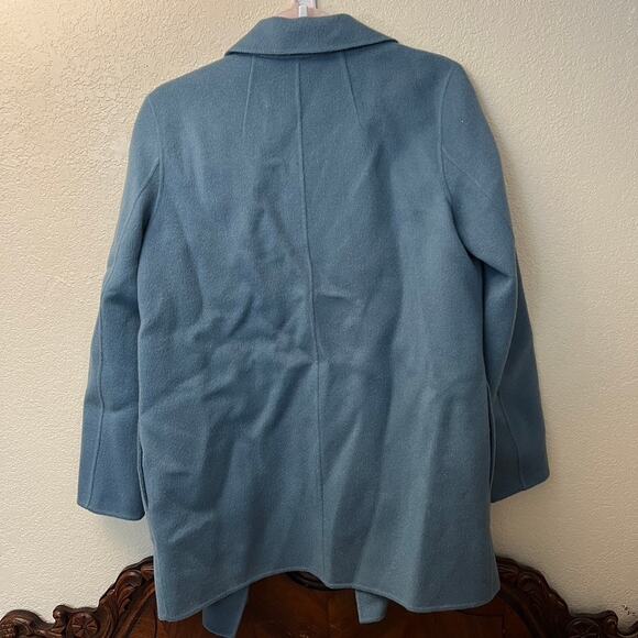 Theory Sileena Winsome 2 Coat M Wool Cashmere Sky Blue $595 - Picture 8 of 8